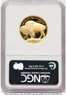 2008-W Proof Gold Buffalo 1/2 oz ER Blue NGC PF70