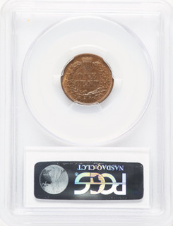 1867 1C BN CAC Indian Cent PCGS MS64