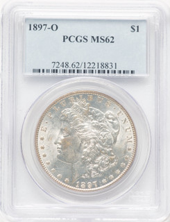 1897-O Morgan Dollar PCGS MS62