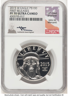 2015-W Proof Platinum Eagle 1 oz FR John NGC PF70 Mercanti (779646032)