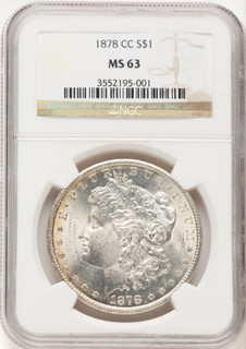 1878-CC Morgan Dollar NGC MS63 (781731034)