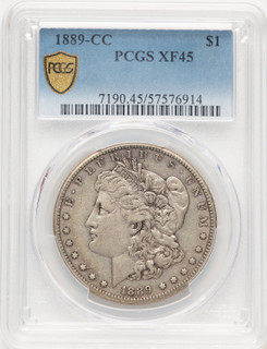 1889-CC Morgan Dollar PCGS XF45 (781731069)