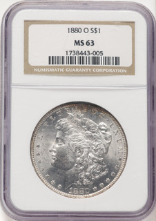 1880-O Morgan Dollar NGC MS63 (781731014)