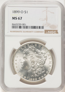 1899-O Morgan Dollar NGC MS67 (780415006)