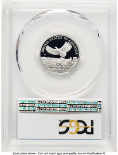 2000-W Proof Platinum Eagle 1/4 oz Blue Gradient PCGS PR70