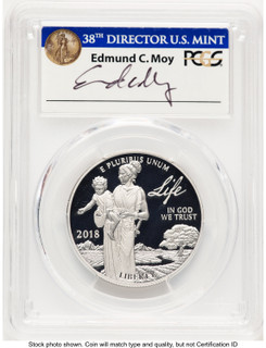 2018-W Proof Platinum Eagle 1 oz FDI PCGS PR70 Ed Moy