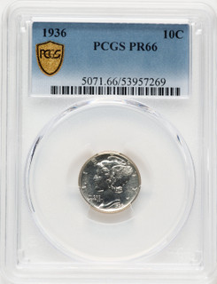 1936 10C Proof Mercury Dime PCGS PR66 (780576002)