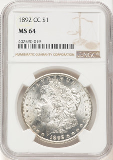 1892-CC Morgan Dollar NGC MS64 (772066002)