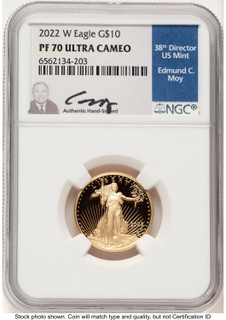 2022-W Proof Gold Eagle 1/4 oz NGC PF70 Ed Moy 2022-W Proof Gold Eagle 1/4 oz NGC PF70 Ed Moy