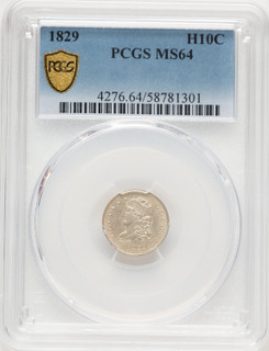 1829 H10C Bust Half Dime PCGS MS64 1829 H10C Bust Half Dime PCGS MS64