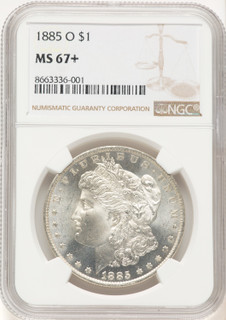1885-O Morgan Dollar NGC MS67+