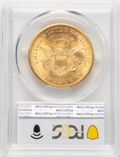 1857-S $20 Liberty Double Eagle PCGS MS66 1857-S $20 Liberty Double Eagle PCGS MS66