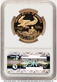 1993-W Proof Gold Eagle 1 oz Brown Label NGC PF70