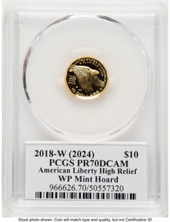 2018-W G$10 American Liberty High Relief WP Mint Hoard David Hall PCGS PR70 (779475009)