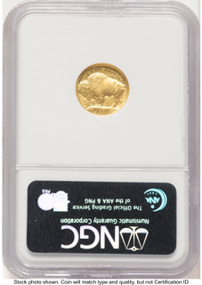 2008-W Burnished Gold Buffalo 1/10 oz ER Blue NGC MS70