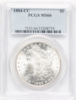 1884-CC Morgan Dollar PCGS MS66 (781055045)