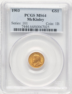 1903 G$1 MCKIN Commemorative Gold PCGS MS64 (507307003)
