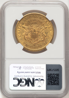 1856-S $20 Liberty Double Eagle NGC AU53 (522527008)