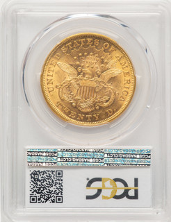 1868 $20 Blue Gradient Liberty Double Eagle PCGS MS61