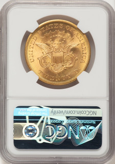 1857-S $20 Liberty Double Eagle NGC MS64