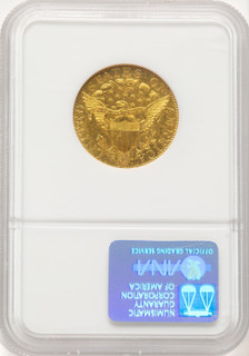 1800 $5 Early Half Eagle NGC MS61