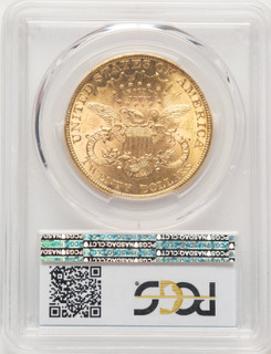 1889 $20 Blue Gradient Liberty Double Eagle PCGS MS63