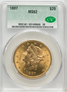 1897 $20 Liberty Double Eagle CACG MS62 (173977008)