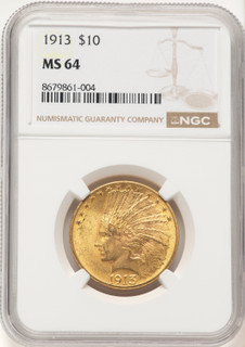 1913 $10 Indian Eagle NGC MS64 (177427253)