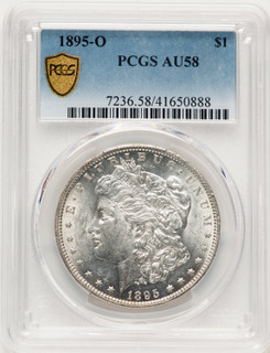 1895-O Blue Gradient Morgan Dollar PCGS AU58