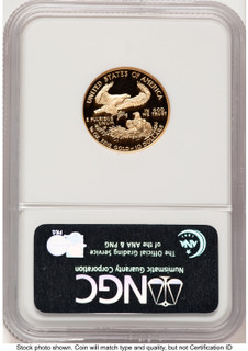 1998-W Proof Gold Eagle 1/4 oz Brown Label NGC PF70