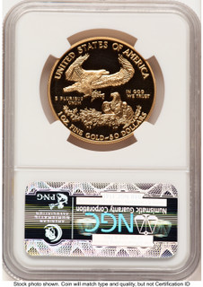 1999-W Proof Gold Eagle 1 oz Brown Label NGC PF70