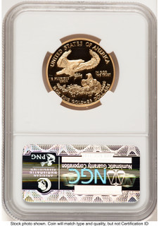 2001-W Proof Gold Eagle 1/2 oz Brown Label NGC PF70
