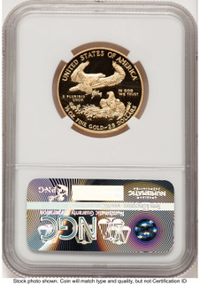 2015-W Proof Gold Eagle 1/2 oz ER Blue NGC PF70