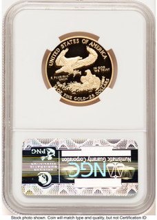 2010-W Proof Gold Eagle 1/2 oz ER Blue NGC PF70