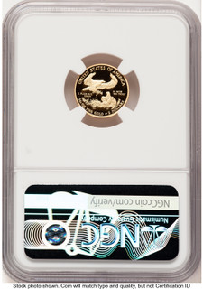 2013-W Proof Gold Eagle 1/10 oz Brown Label NGC PF70