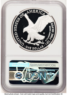 2022-W Proof Silver Eagle 1 oz FDI Mike Castle NGC PF70