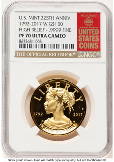 2017-W G$100 American Liberty High Relief Red Book NGC PF70 (780121011)