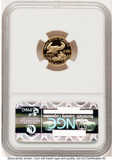 1990-P Proof Gold Eagle 1/10 oz Brown Label NGC PF70 (522461008)
