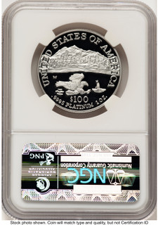 2002-W Proof Platinum Eagle 1 oz Brown Label NGC PF70