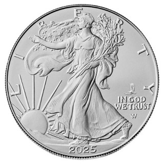 2025 Silver Eagle Privy First Day Delivery CACG MS70 Flag Label