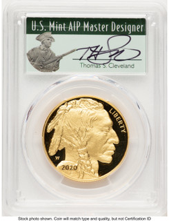 2020-W Proof Gold Buffalo 1 oz FDI PCGS PR70 Thomas Cleveland