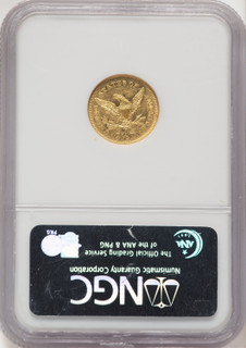 1843 $2.50 Liberty Quarter Eagle NGC AU58 (522470036)