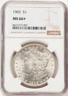 1902 Morgan Dollar NGC MS66+