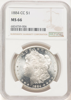 1884-CC Morgan Dollar NGC MS66 (507631034)
