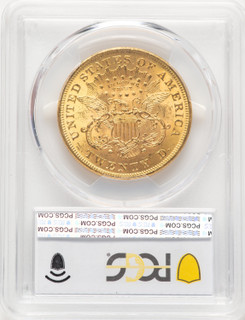 1873 $20 OPEN 3 Liberty Double Eagle PCGS MS64 (910639017)