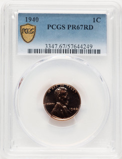 1940 1C RD Proof Lincoln Cent PCGS PR67 (782816005)