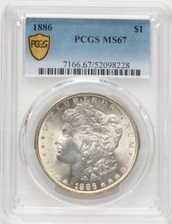 1886 Morgan Dollar PCGS MS67 (522320049)