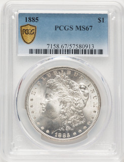 1885 Morgan Dollar PCGS MS67