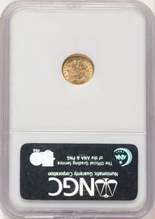 1854 G$1 T-1 Gold Dollar NGC MS61