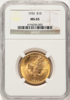 1932 $10 Indian Eagle NGC MS65 (783912006)